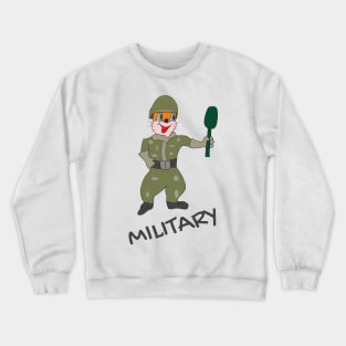 Cat military Crewneck Sweatshirt